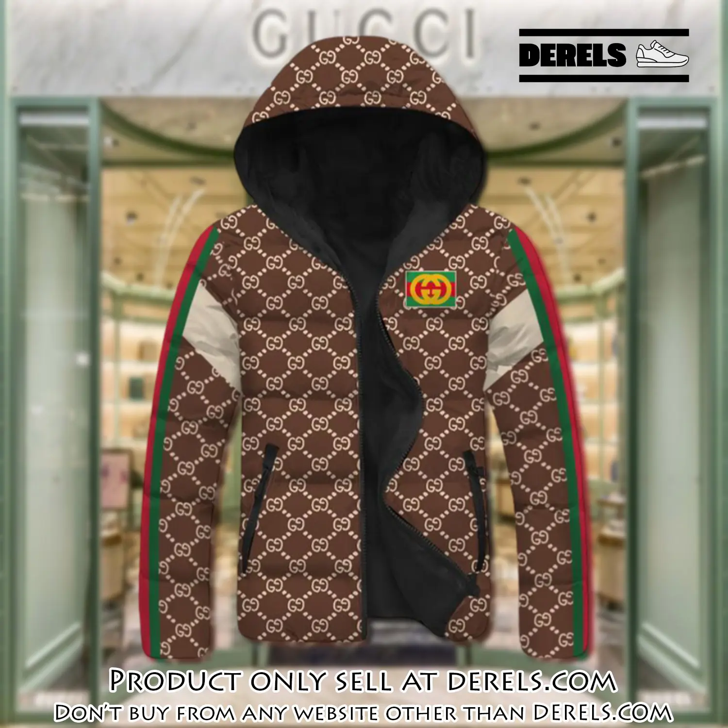 Gucci downfilled coat ultralight down jacket outdoor jacket warm outwear dfj1007 dr2814293
